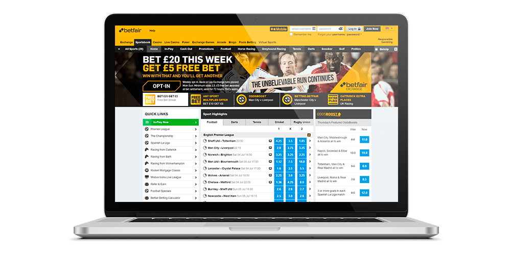 betfair website — Nigerian Betting