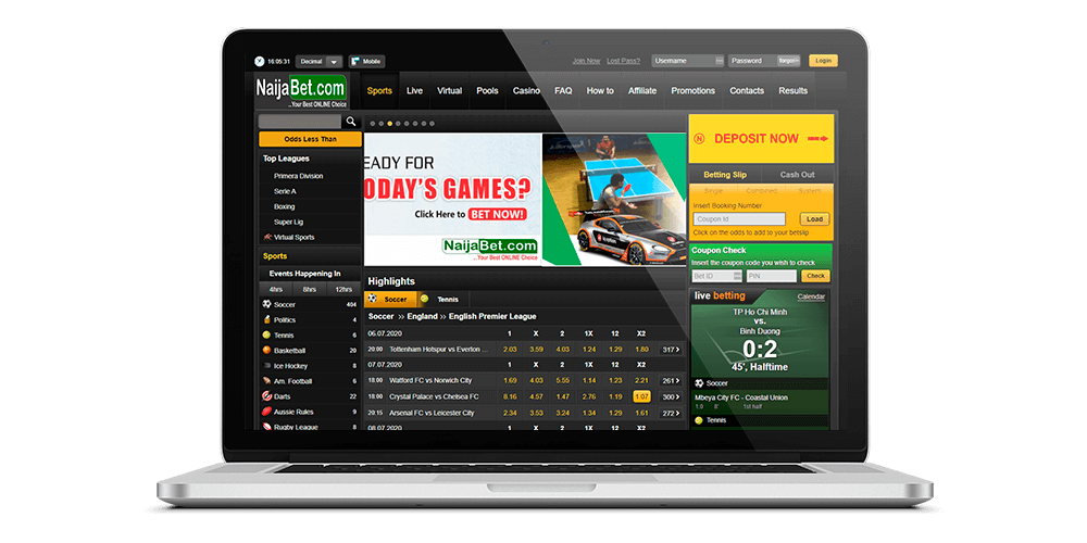 Naijabet Website — African and Nigerian Sportsbook Review