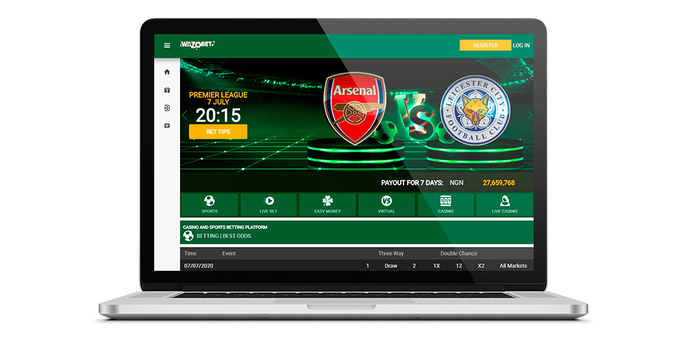 Wazobet Website — Nigerian Sportsbook