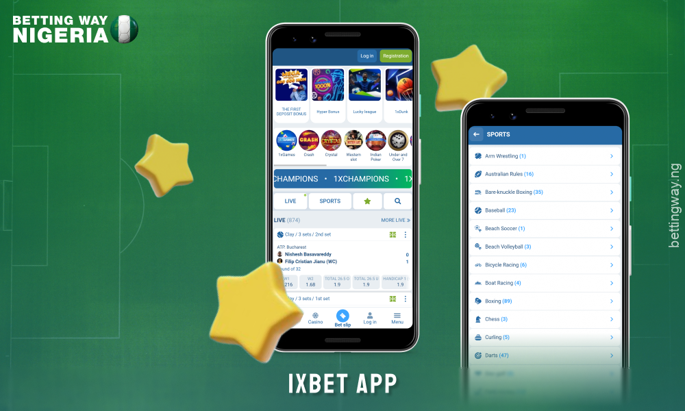 The 1xBet app in Nigeria offers over 1,500 matches per day, cyber sports, live betting and a bonus for new users