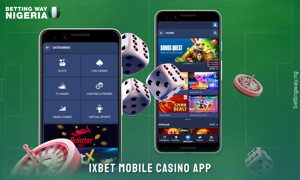 The 1xbet casino mobile app offers a wide collection of gambling games