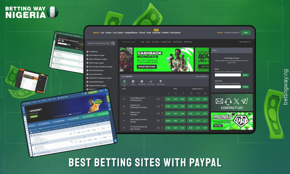 Top betting sites with PayPal in Nigeria