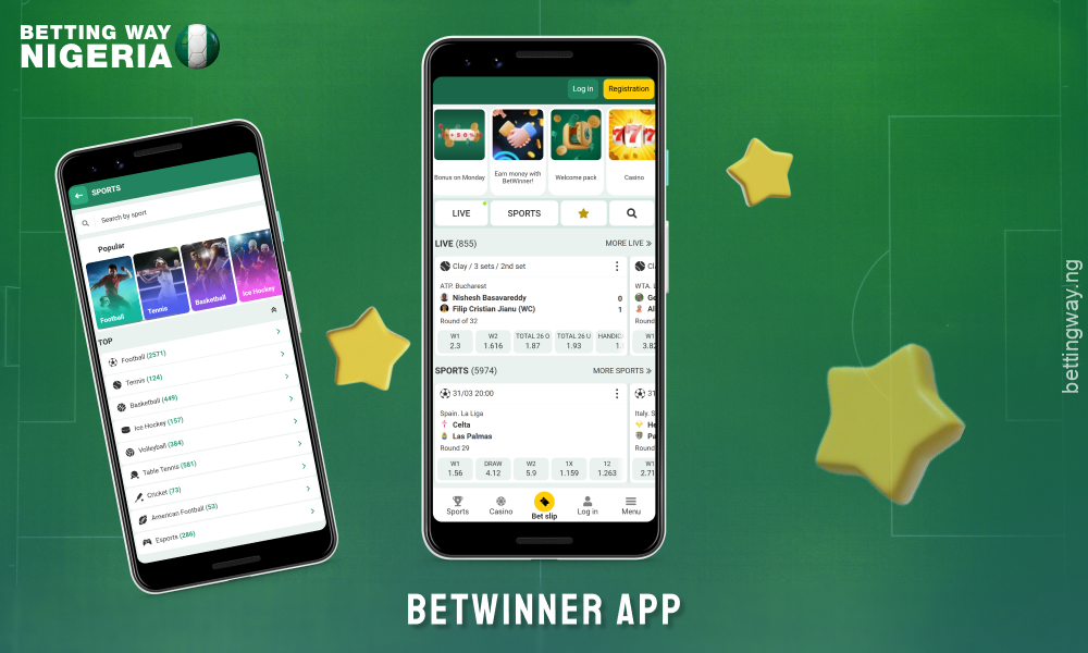The Betwinner app in Nigeria attracts users with its wide range of sports, user-friendly interface, fast payments and support for cryptocurrencies