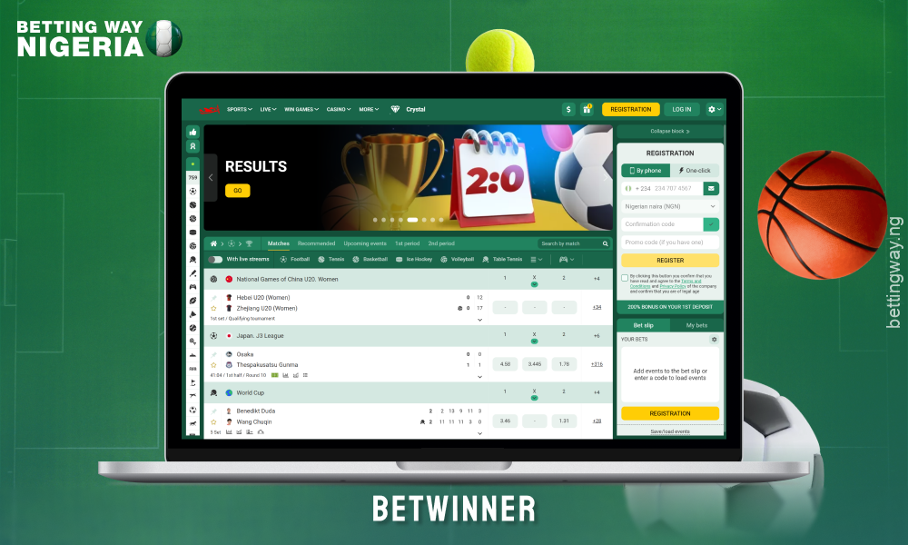 Betwinner offers punters in Nigeria high odds for sports betting, Asian handicaps and a wide range of markets