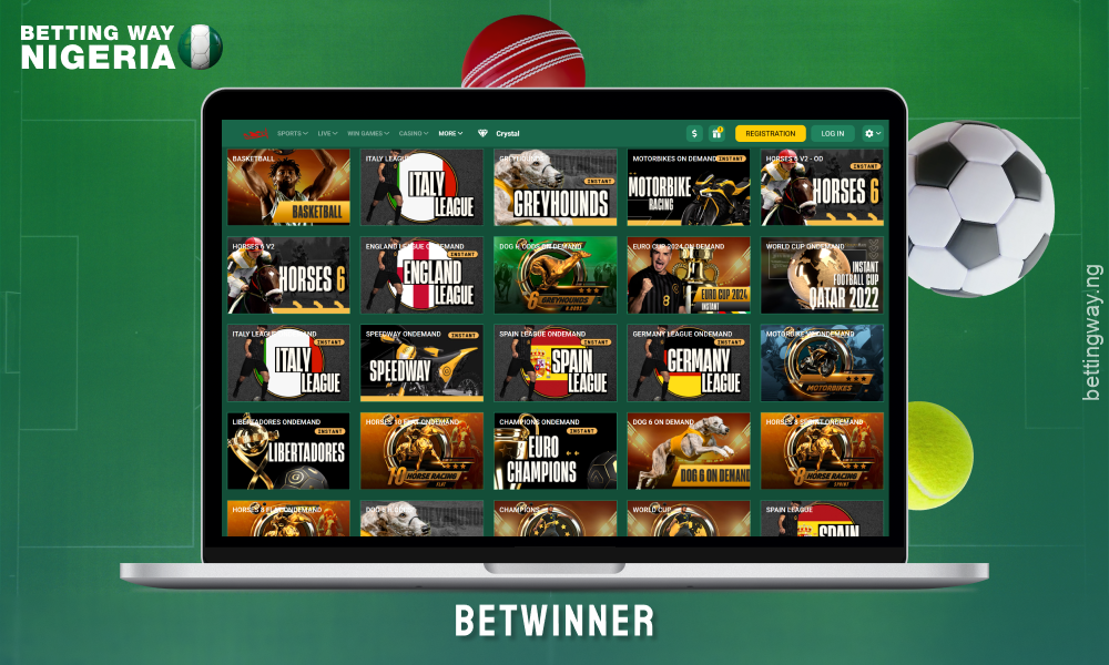 Betwinner offers Nigerian players a variety of virtual sporting events to bet on, convenient payment options and a welcome bonus