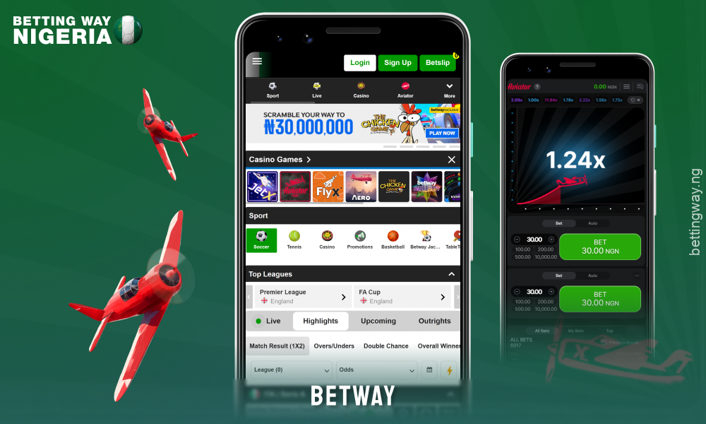 The Betway app for Aviator offers nice bonuses, bets on over 30 sports and quick download via QR code
