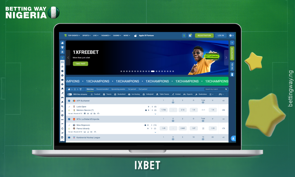 1xBet is a popular betting site in Nigeria with a great selection of sports, first deposit bonuses and 24/7 support