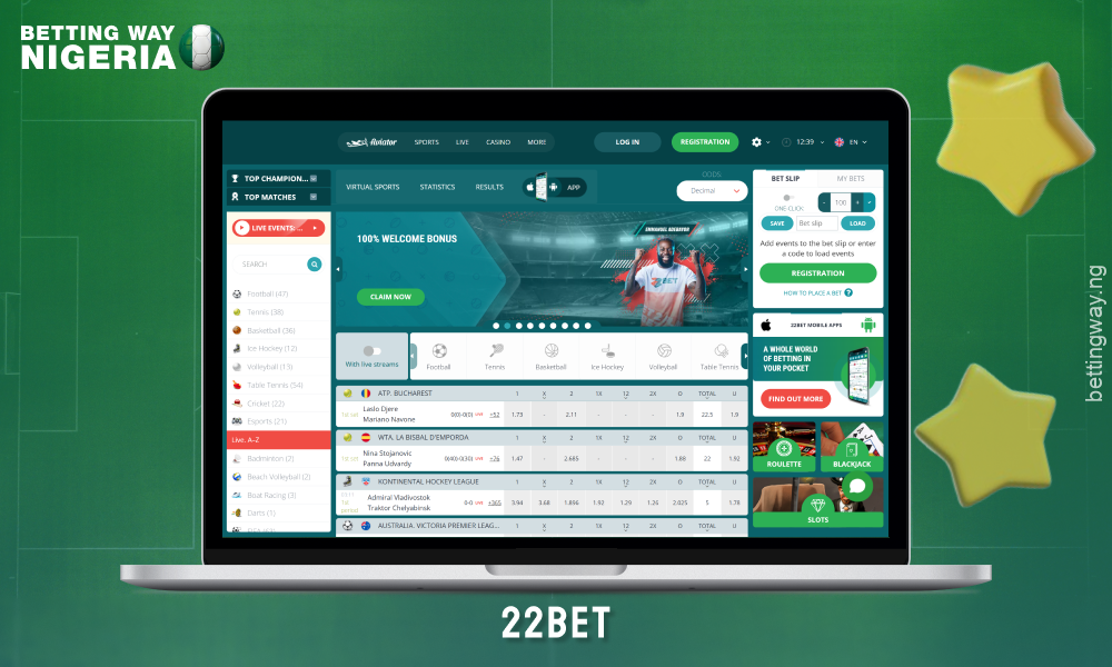 22Bet is a bookmaker with a wide range of basketball betting options, including the world's top leagues and a variety of markets