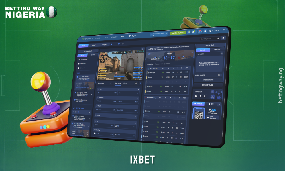 1xBet offers Nigerians real-time esports betting with a great selection of games and bonuses