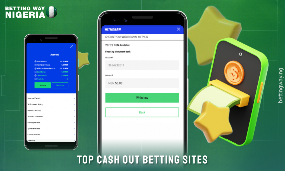 Cash out betting sites allow punters in Nigeria to control their bets and lock in profits upfront