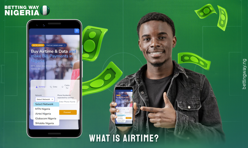 Airtime in Nigeria is a way of funding your account at betting sites using your mobile phone balance