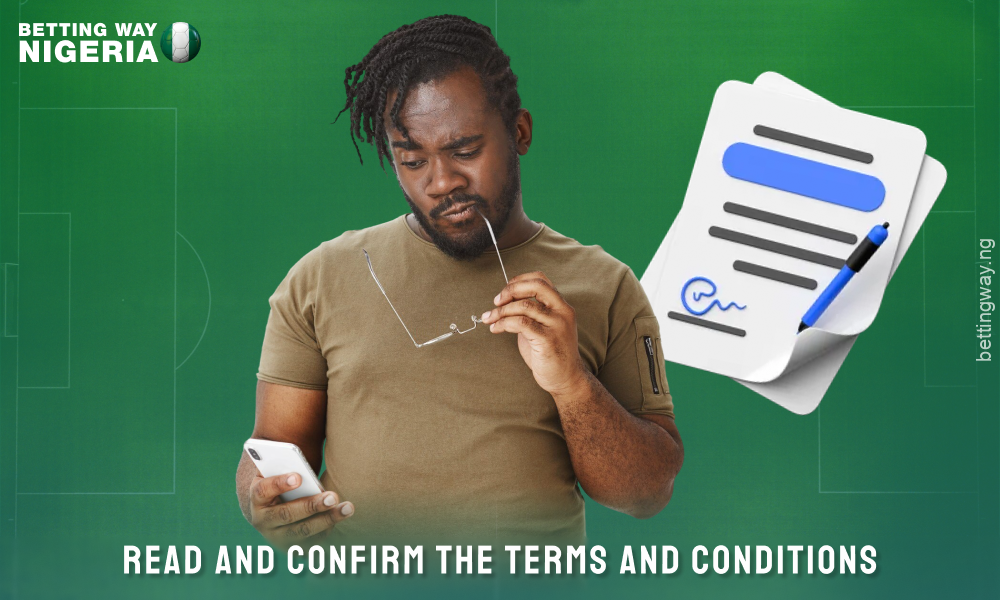 To create an account on 1960bet, read the terms and conditions and confirm your agreement