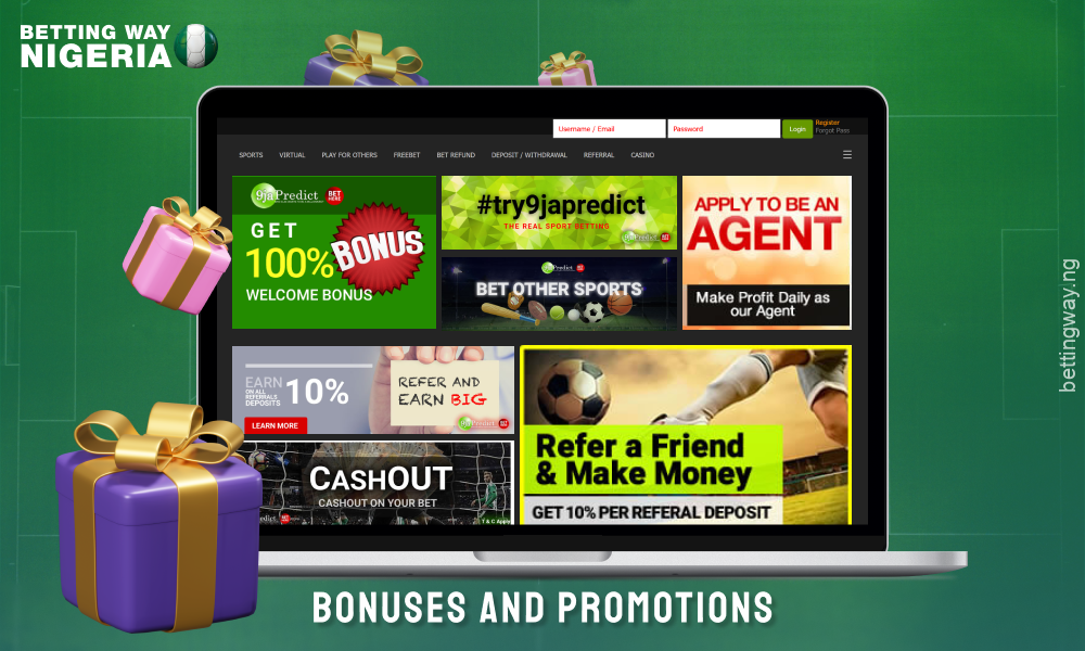 On 9japredict gives new players a 100% first deposit bonus to increase their starting bankroll