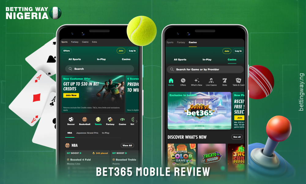 The Bet365 mobile version and app offers convenient access to sports betting and casino games on your smartphone
