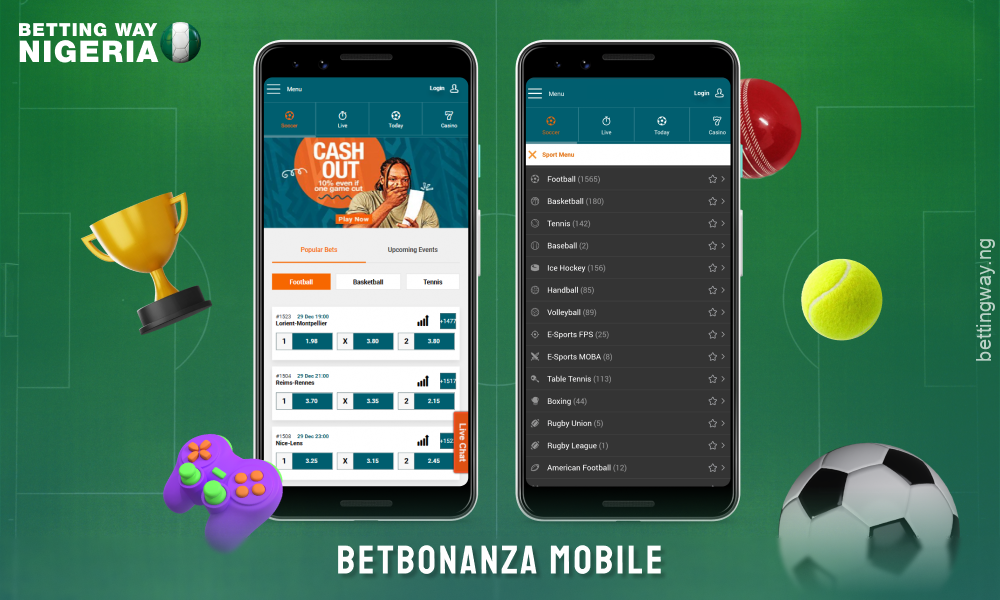 The mobile version of BetBonanza is convenient and functional, allowing you to place bets, play casino games and use all the main features of the site