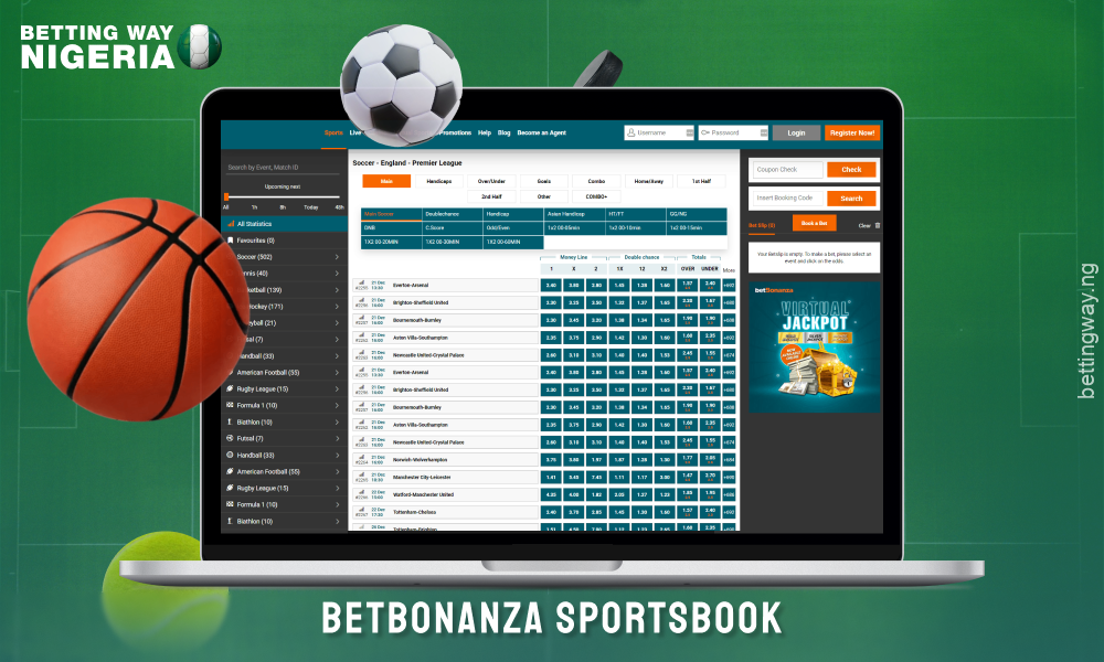 BetBonanza offers a wide range of betting markets on a multitude of sports including soccer, tennis, basketball, cyber sports and many more