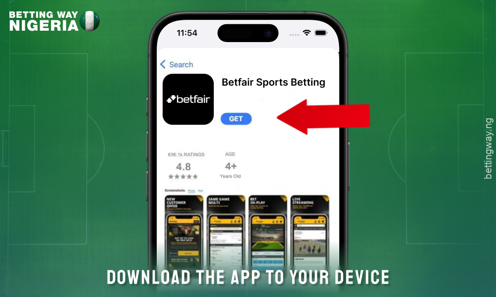 Download betfair app for iOS from app store