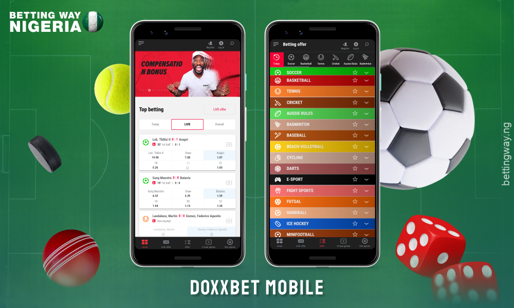 DOXXbet offers a mobile version of the website and an Android app for betting on the go