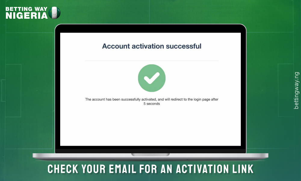 Activate your DOXXbet account by following the link in the confirmation email