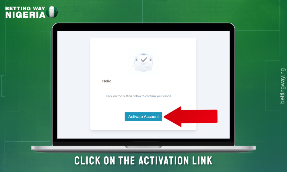 Activate your account on bet9ja Nigeria