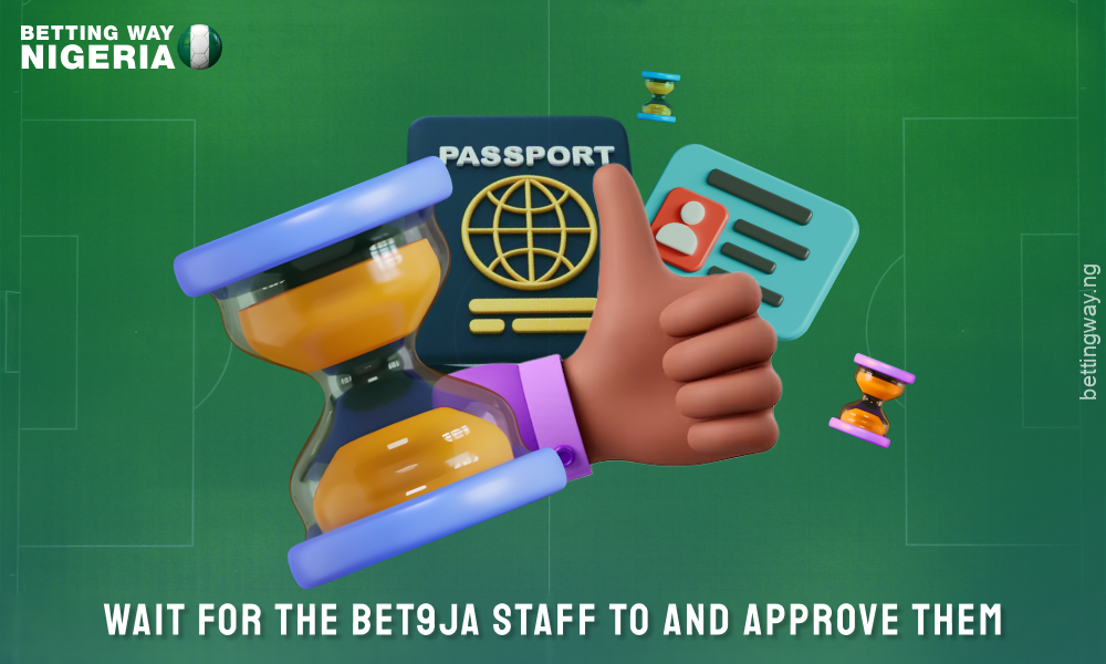 Please wait for bet9ja Nigeria team to check your details