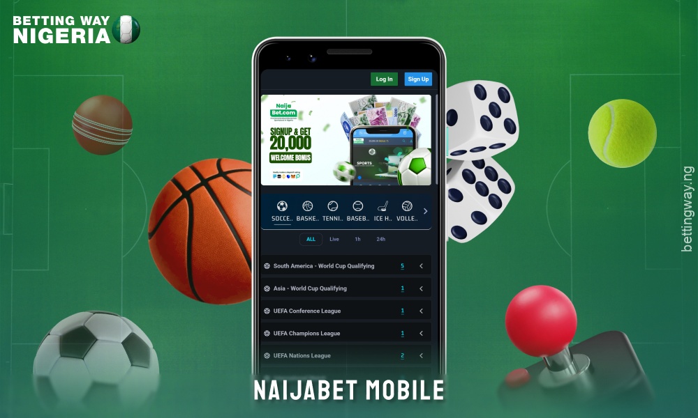 Naijabet's mobile site provides convenient access to a wide range of sports betting for any device