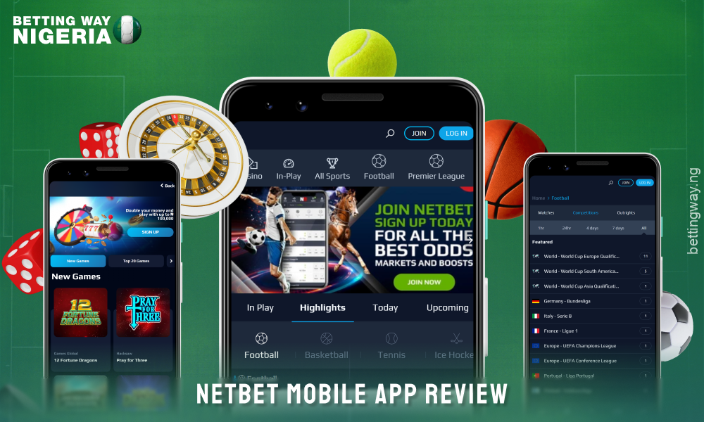 The NetBet Nigeria app offers fast access to real-time sports betting anywhere you go