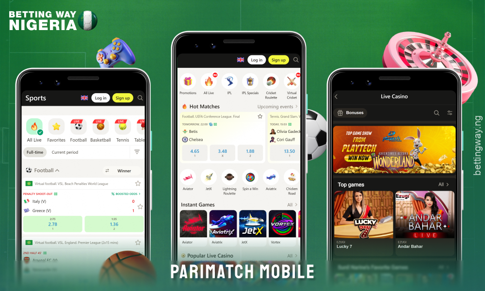 Players from Nigeria can download the Parimatch app for iOS and Android and enjoy mobile sports betting wherever they are