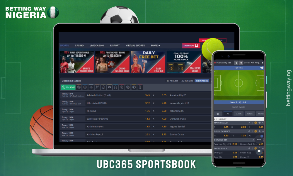 Nigerian bookmaker UBC365 offers over 50 sports including rare disciplines, TV show betting and live streaming