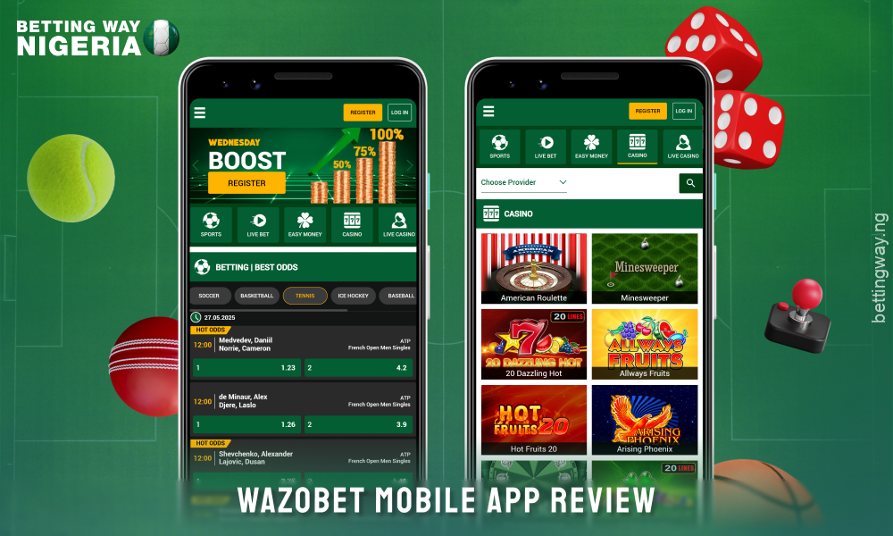 Wazobet offers players in Nigeria a fast and convenient mobile betting site accessible from a smartphone
