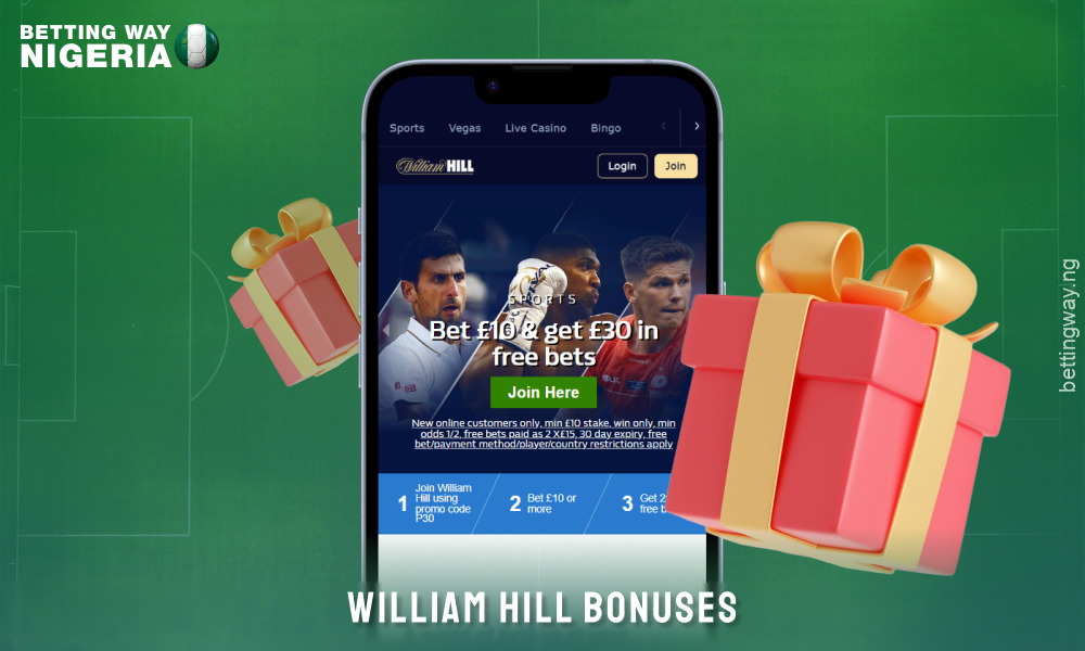 William Hill offers players from Nigeria a number of interesting bonuses and promotions