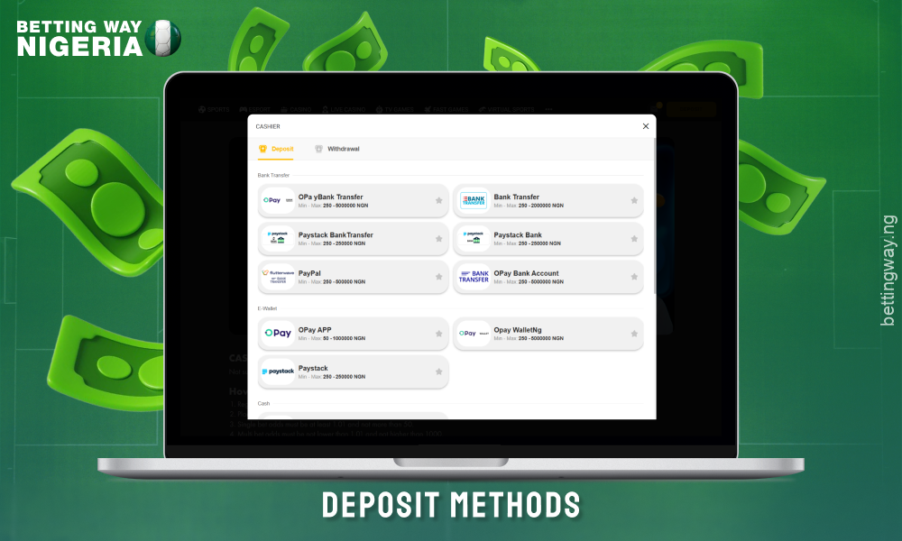 Melbet offers Nigerians multiple ways to deposit in naira with different limits