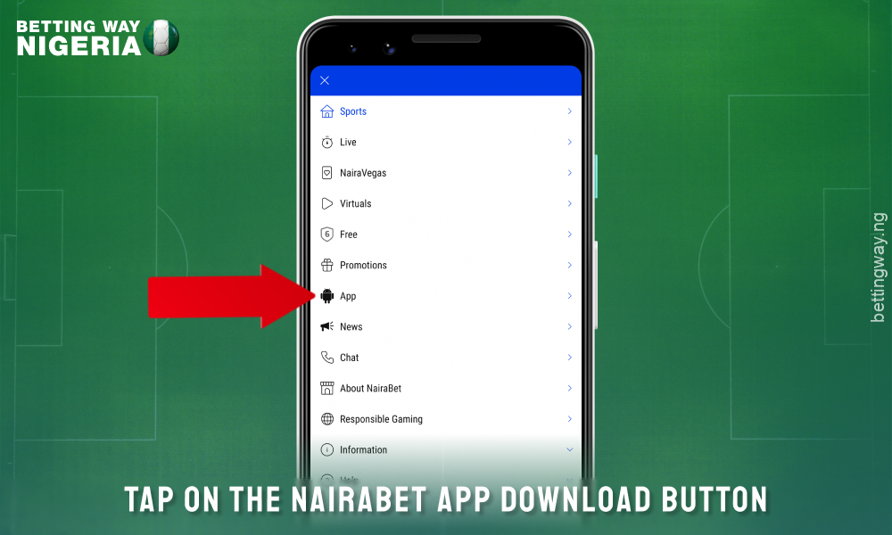 step 2 how to download nairabet app for android