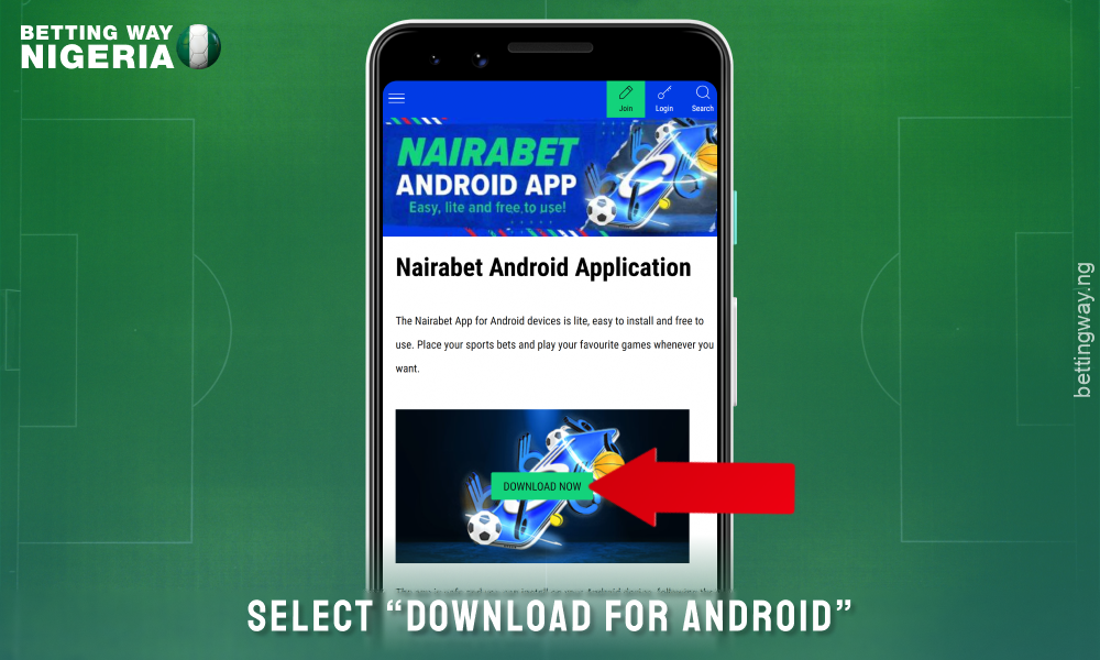 step 3 how to download nairabet app for android