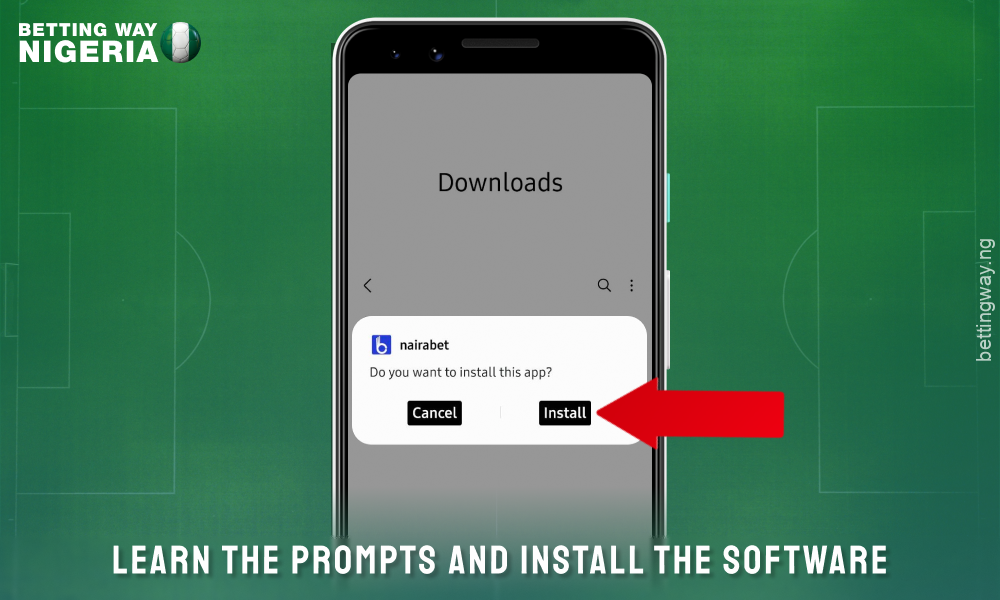step 6 how to download nairabet app for android